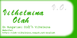 vilhelmina olah business card